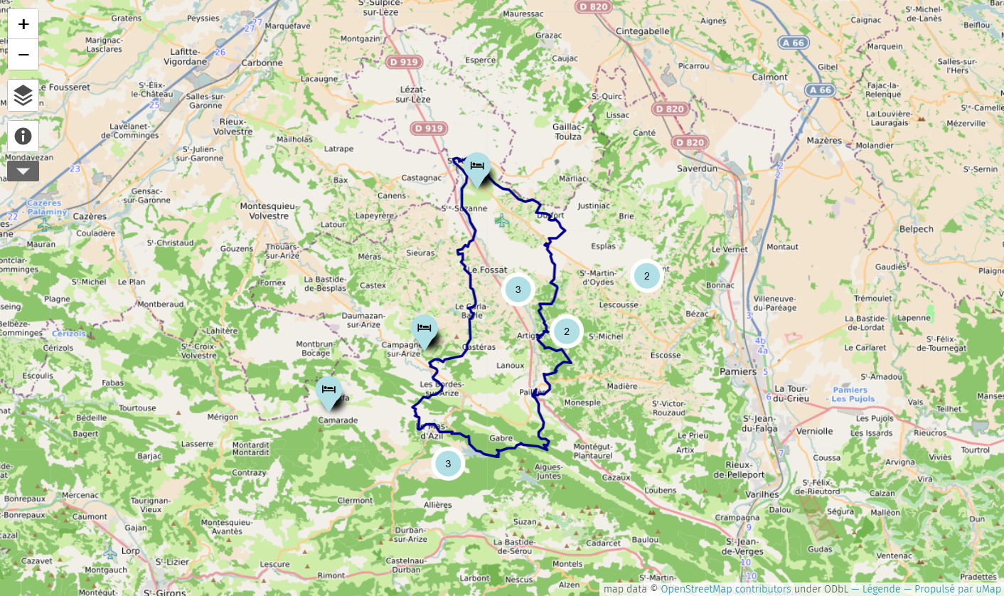 Carte interaction équestre