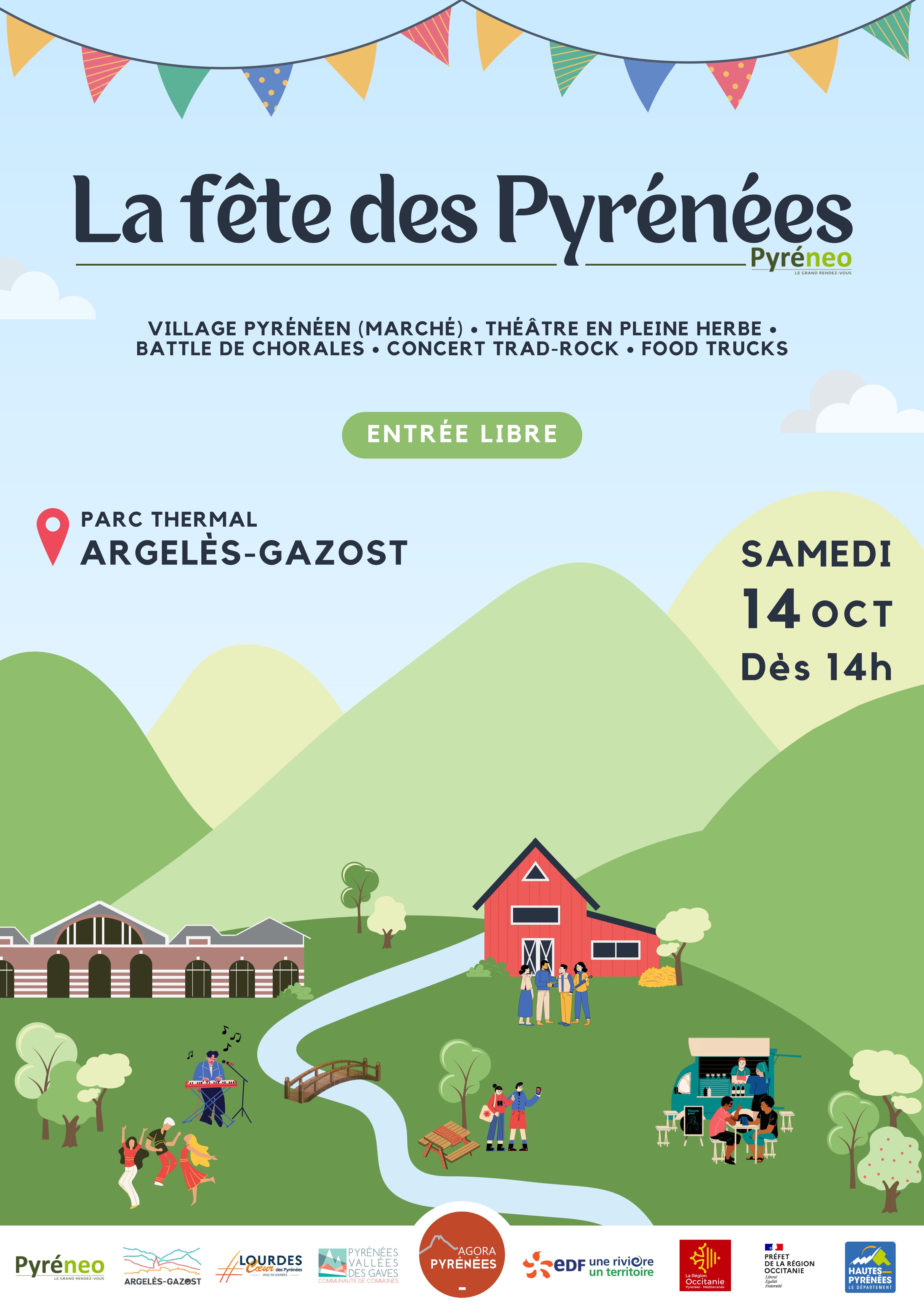 Affiche Fête des Pyrénées